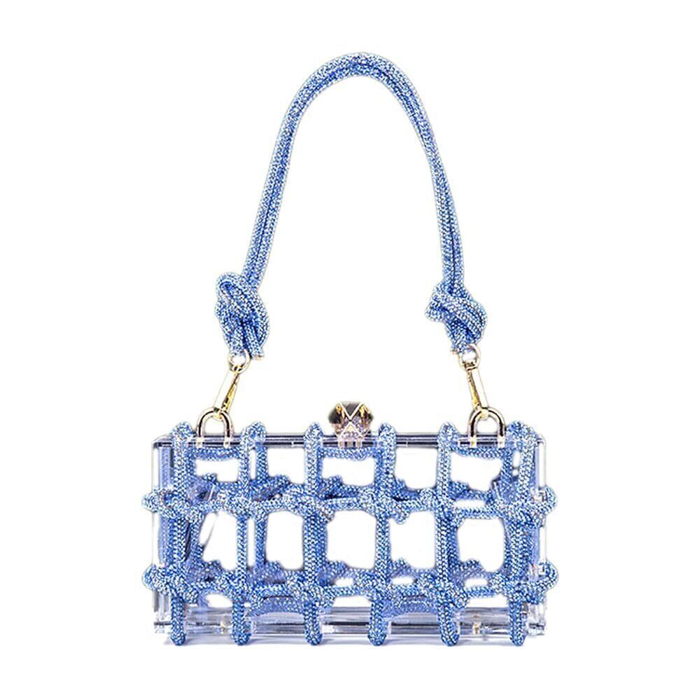 2988 Clear Acrylic Bag Rhinestone Acrylic Clutch Crystal Evening Purses